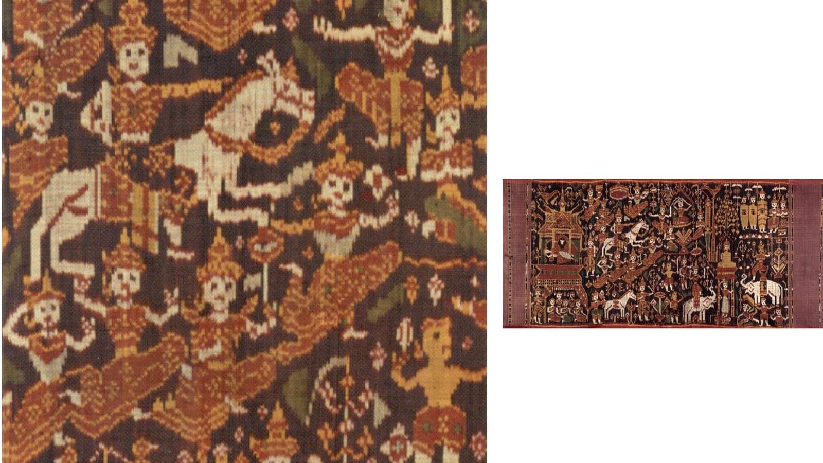 Cambodian Khmer silk ikat weaving representing the country’s textile heritage
