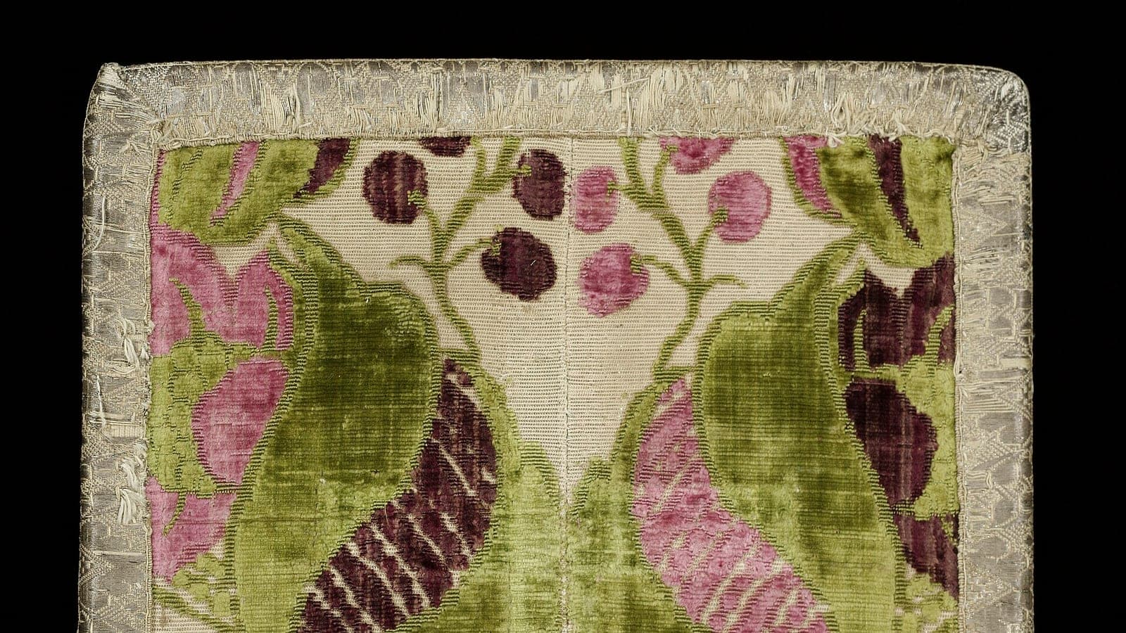 Richly woven brocade representing the UAE's premium textile trade