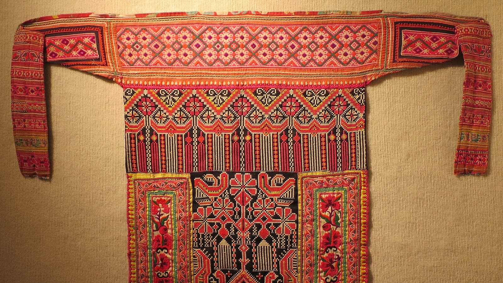 Vietnamese silk embroidery representing Vietnam's textile and garment industry