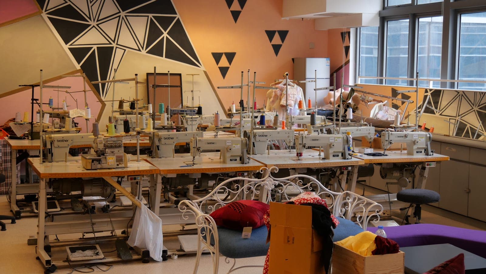 Apparel design and sample studio where styles are developed from tech pack to production
