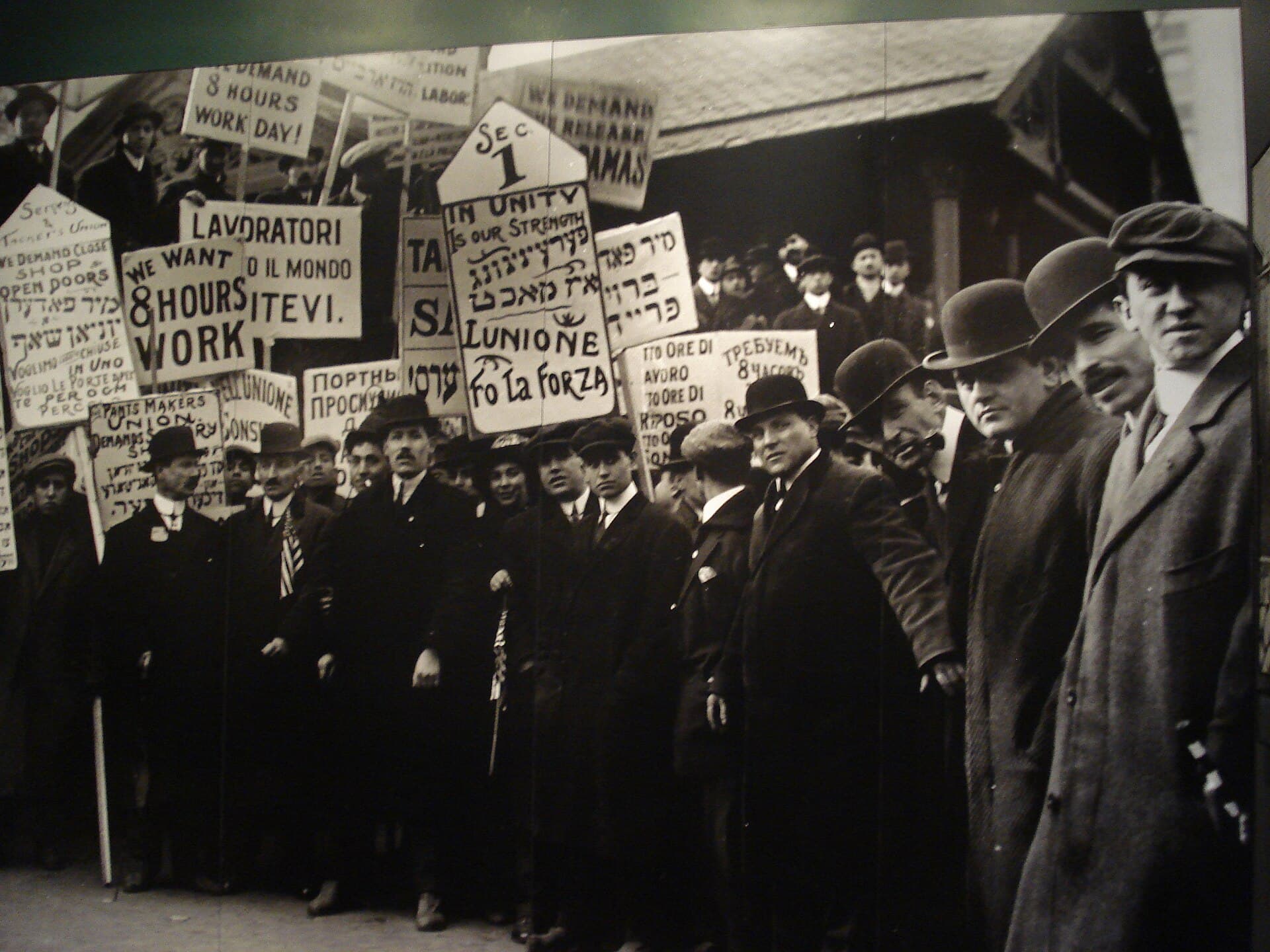 Workers on a garment industry production line